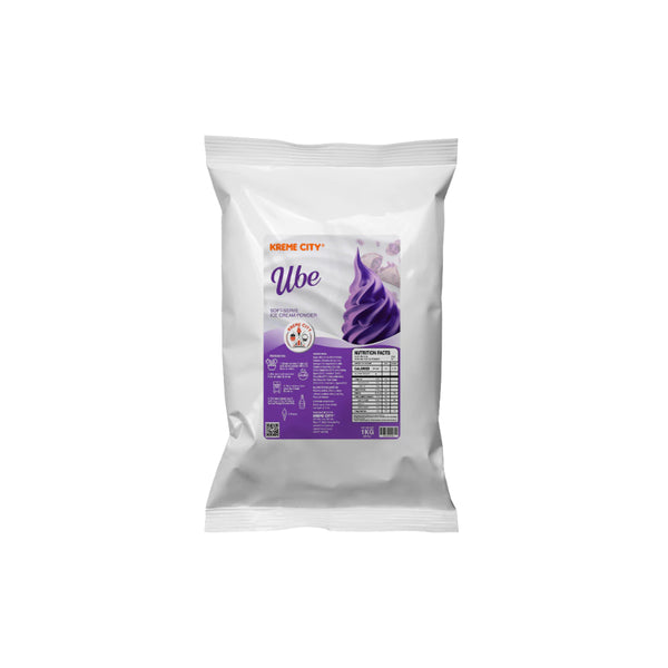 필리핀 우베 파우더 Kreme City Ube Soft Serve Ice Cream Powder Premix 1kg