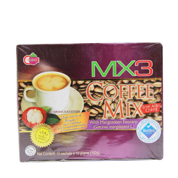 MX3 COFFEEMIX MANGOSTEEN 4N1 SUGARFREE 10G 10S