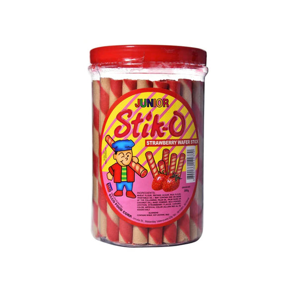 스틱오 딸기 웨이퍼 Junior Stik-O Strawberry Waffer Stick