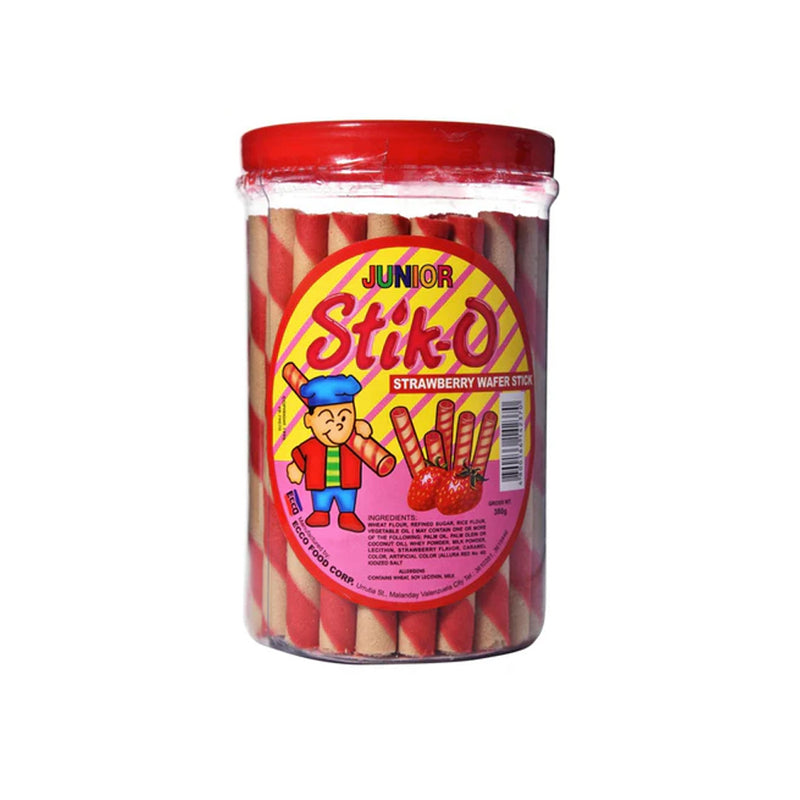 스틱오 딸기 웨이퍼 Junior Stik-O Strawberry Waffer Stick