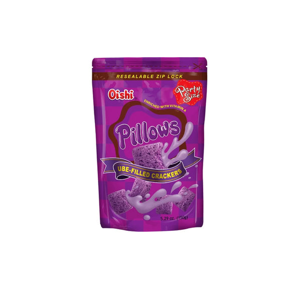 오이시 Pillows Party Size Ube-Filled Crackers | 150G
