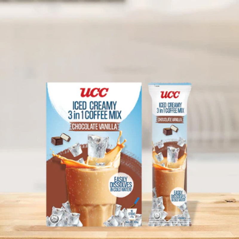 UCC 커피 UCC Iced Creamy Chocolate Vanilla 3-in-1 Coffee Mix