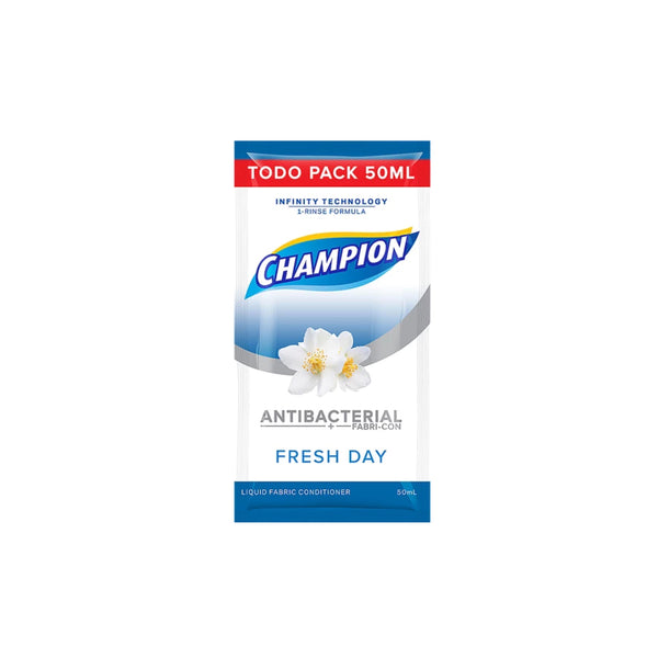 챔피온 Champion Fresh Day Antibacterial Fabric Conditioner | 50ml x 6pcs