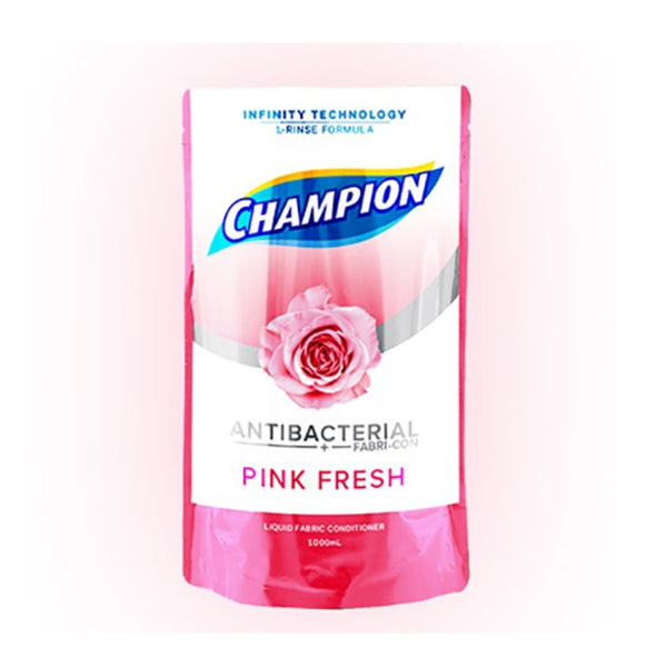 필리핀 세제 참피온 핑크 프레쉬 Champion Liquid Fabric Conditioner Pink Fresh 1L SUP