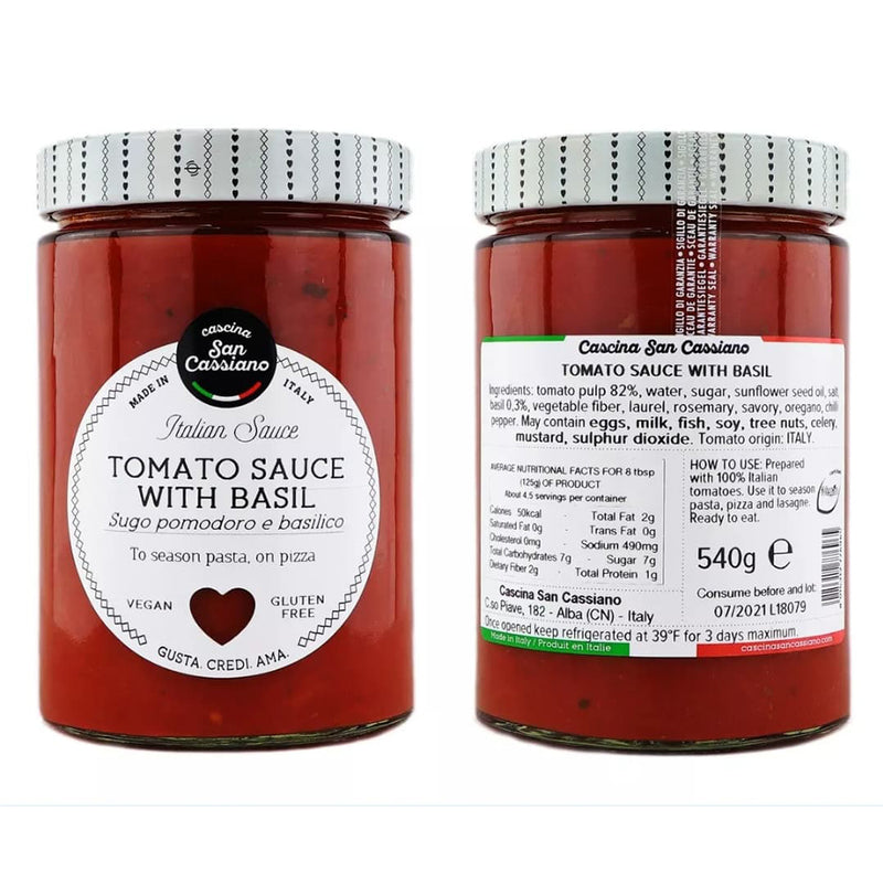 Cascina tomato sauce with basil 19z