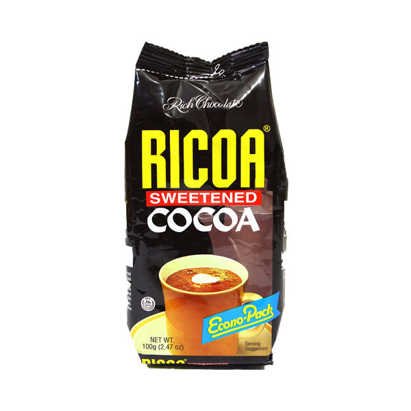 필리핀 리코아 코코아 파우더 Ricoa Sweetened Cocoa Powder 100 Grams