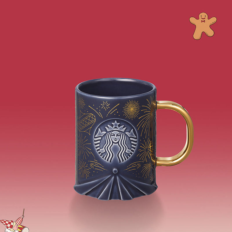 스타벅스 Holiday Carnival Golden Night Mug (14oz.)