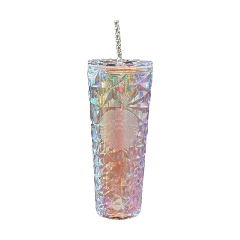 Starbucks Holiday 2023 Iridescent Crystal Diamond Prism 24oz Tumbler