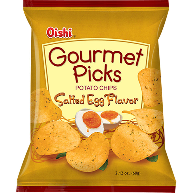 오이쉬 Oishi Potato chips gourmet picks salted egg 60g