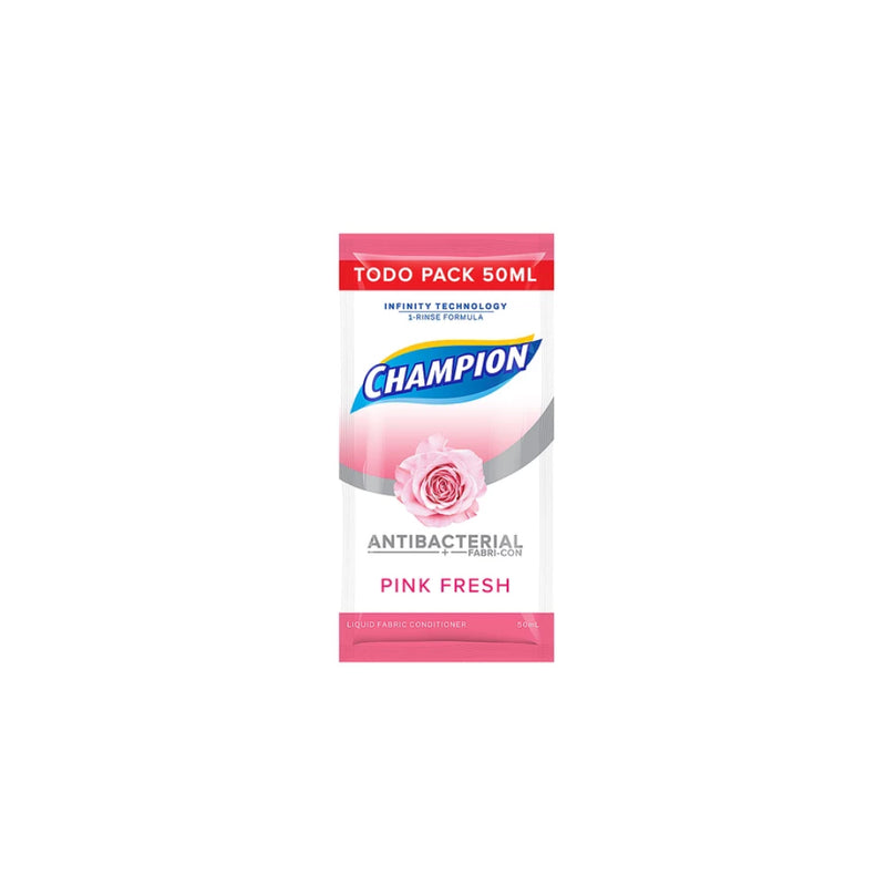 챔피온 Champion Antibacterial Fabric Conditioner Pink Fresh | 50ml x 6pcs