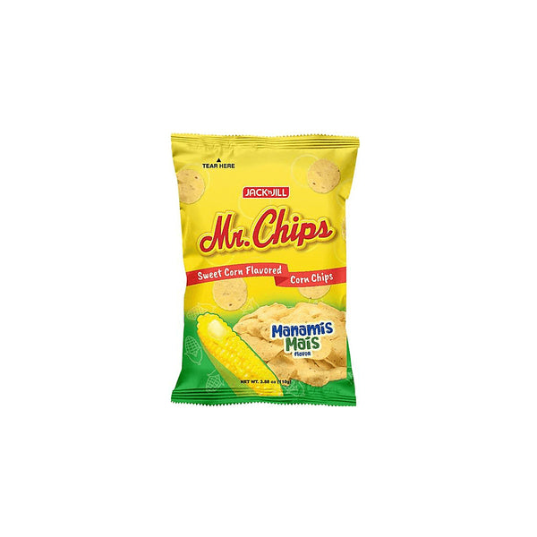 미스터 칩스 Mr. Chips Manamis Mais Sweet Corn Flavored Corn Chips 110g