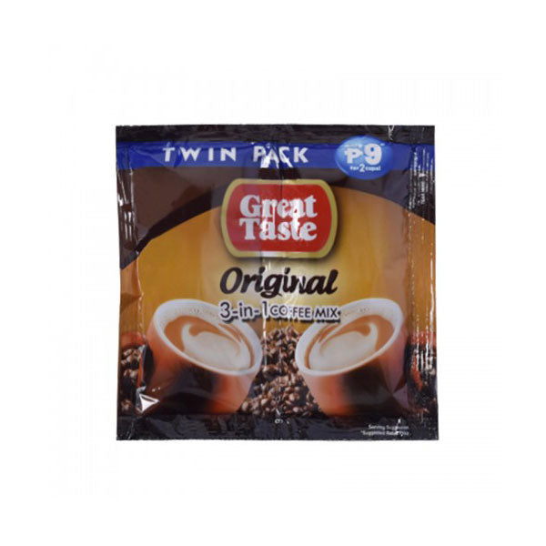 필리핀 인스턴트 커피 Great Taste Original 3N1 Twinpack 33gx10s