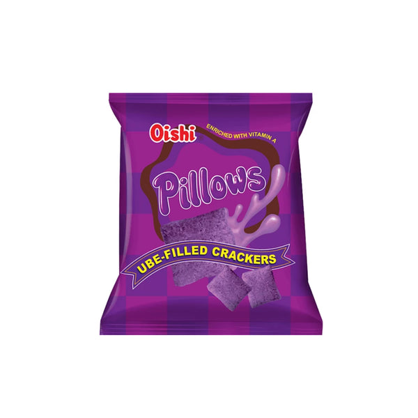 오이시 Pillows Party Size Ube-Filled Crackers 38G