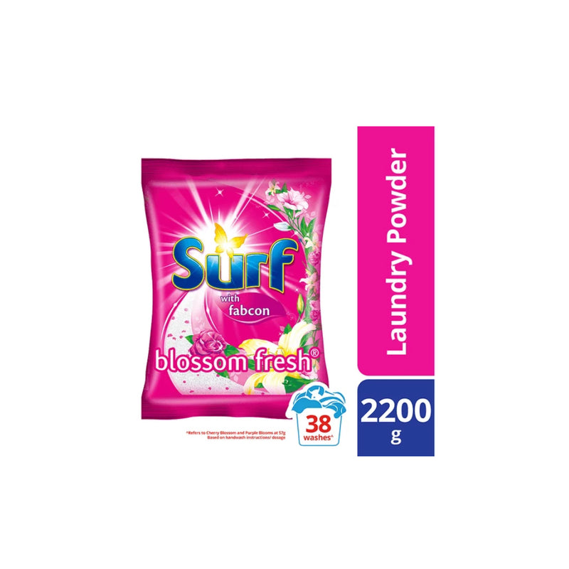 서프 Surf Blossom Fresh Laundry Powder Detergent | 2.2kg Pouch