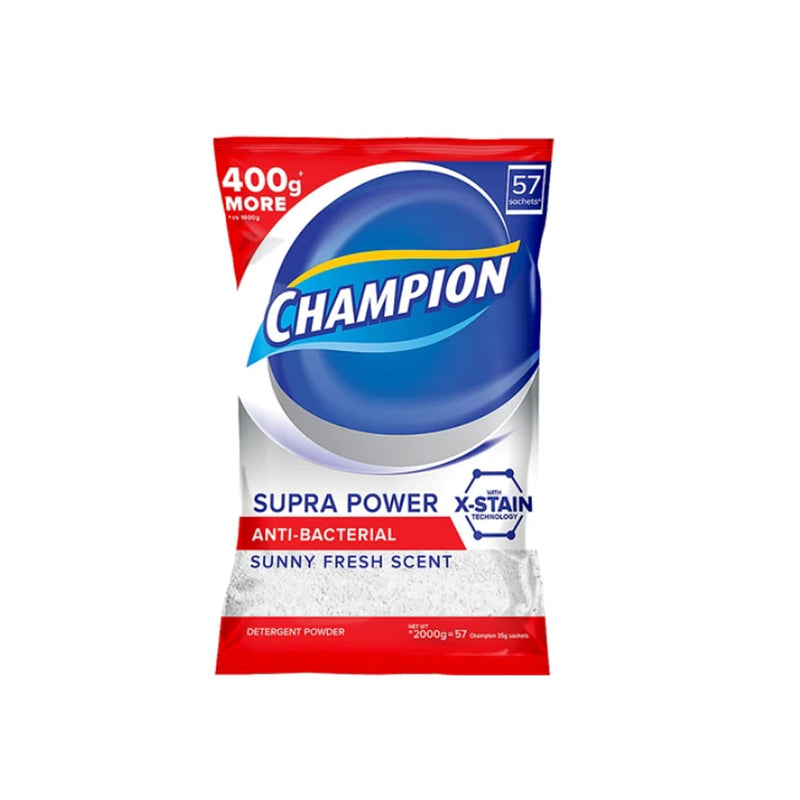 챔피온 Champion Supra Power Sunny Fresh Detergent Powder | 2kg