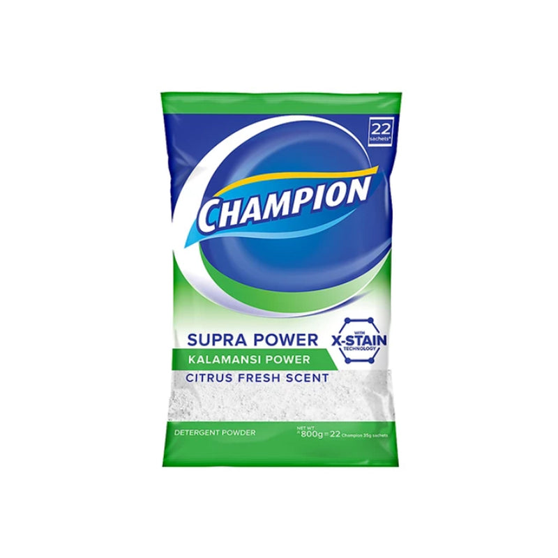 챔피온 Champion Supra Clean Citrus Fresh Detergent Powder | 800g