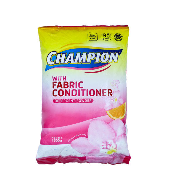 CHAMPION DETERGENT POWDER W/ FABCON 1.6KG
