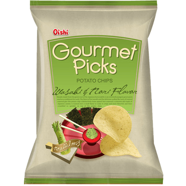 오이쉬 Oishi Gourmet picks potato chips Wasabi&nori 120g