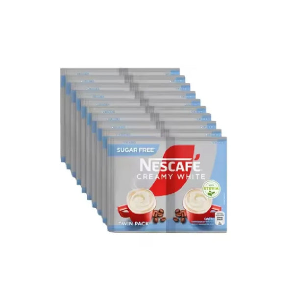 저당 네스카페 크리미화이트 NESCAFE Sugarfree Creamy White Twin Pack 22.4g x 10개