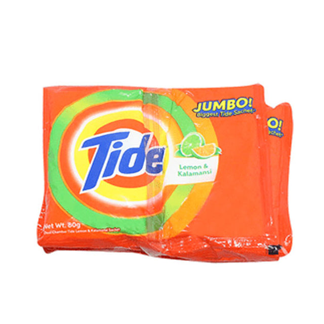 필리핀 세부 마닐라 세제 Tide Lemon Kalamansi Detergent Powder 80gr 1봉