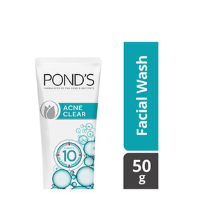 Ponds Facial Wash Acne Clearwhite 50gr