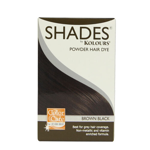 SHADES BY KOLOURS HAIR DYE BROWN BLACK 9G