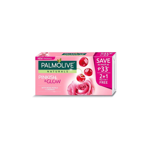 팜올리브 네츄럴 핑키쉬 글로우 Palmolive Naturals Pinkish & Glow | 115g x 3s