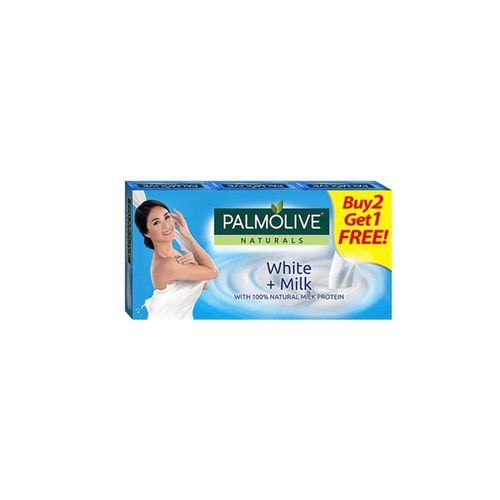 팜올리브 네츄럴 화이트 밀크 Palmolive Naturals White + Milk | 80g x 3s