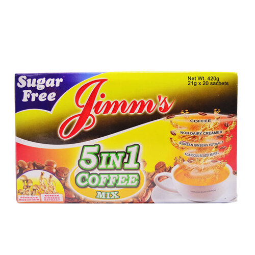 JIMMS 5+1 COFFEE SUGARFREE 21G 20S
