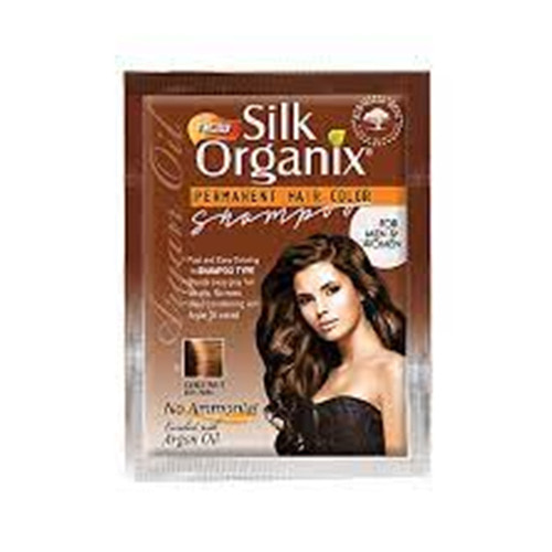 Silk Organix perhanent hair color shampoo 30ml
