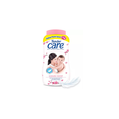 텐더 케어 베이비 파우더 Tender Care Hypoallergenic Baby Powder Sakura Scent | 200g