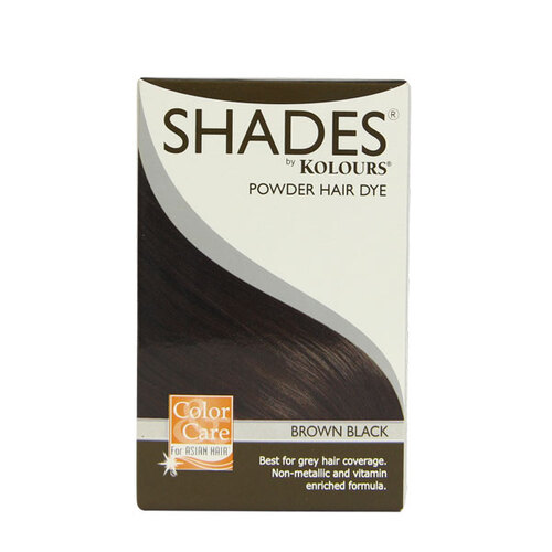 SHADES BY KOLOURS HAIR DYE BROWN BLACK