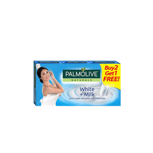 팜올리브 화이트 밀크Palmolive Naturals White + Milk | 80g x 3s